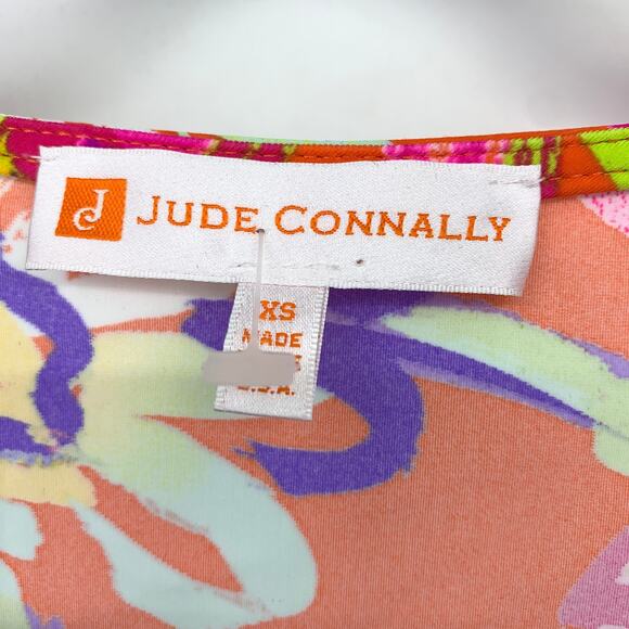 Jude Connally Daniella Jude Cloth 3/4 Flutter Sleeve Top Womens XS Floral Print - Picture 5 of 6